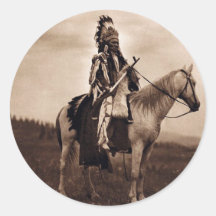 Vintage Indian War Chief Stickers