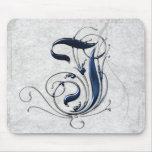 Vintage Initial I & J mousepads