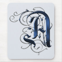 Vintage Initials A Mousemat