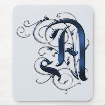 Vintage Initials A Mousemat