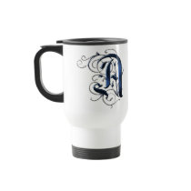 Vintage Initials A Coffee Mug