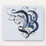 Vintage Initials B mousepads