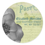 Vintage Inspired Address Envelope Seal stickers