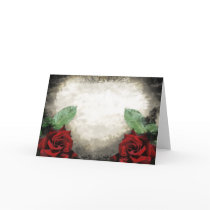 Vintage-Inspired Gothic Rose Card