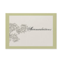 Vintage Invitation Enclosures // Green