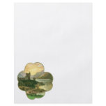 Vintage Irish Castle Inside of a Lucky Shamrock flyers