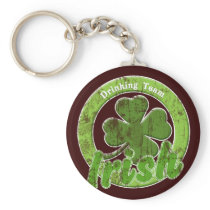 Vintage Irish Drinking Team Key Chain