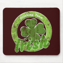 Vintage Irish Drinking Team Mouse Pads