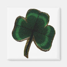 Vintage Irish Pride Shamrock Clover Magnets