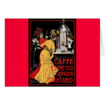 Vintage Italian Coffee espresso advertisement Cards