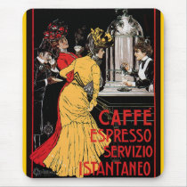 Vintage Italian Coffee espresso advertisement Mousepad