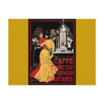 Vintage Italian Coffee espresso advertisement Postcards