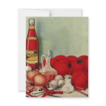Vintage Italian Foods Ready for Cooking Invite