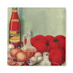 Vintage Italian Foods Ready for Cooking magnets