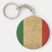 Vintage Italy Flag Key Chain