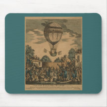 Vintage James Sadler Hot Air Ballon Mousepads