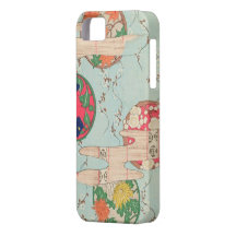 Vintage Japanese Colour Floral Discs & Wall Patter iPhone 5 Cover