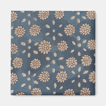 Vintage Japanese Floral Fabric 147 Magnet