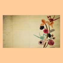 Vintage Japanese flowers Business Card business cards