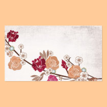 Vintage Japanese flowers Business Card business cards