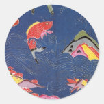 Vintage Japanese Kimono Textile (Bingata) Stickers