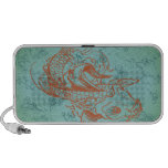 vintage japanese koi vector art portable speaker