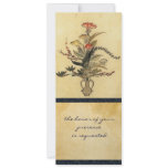 Vintage Japanese Parchment Tall Wedding Invitation
