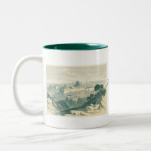 Vintage Jerusalem Dome and Walls Landscape Mug