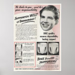 Vintage Jockstrap Ad posters