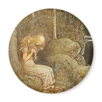 Vintage John Bauer Fantasy / Fairy Tale Art Magnet