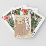 Vintage Kawaii Sloth Deck Of Cards