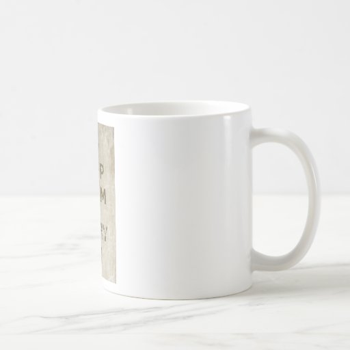 Vintage Keep Calm And Carry On Coffee Mug