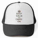 Vintage Keep Calm And Carry On hats