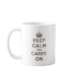 Vintage Keep Calm And Carry On mugs
