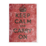 Vintage Keep Calm And Carry On postcards