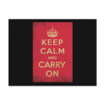 Vintage Keep Calm And Carry On postcards