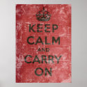 Vintage Keep Calm And Carry On posters
