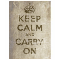 Vintage Keep Calm And Carry On Tee Shirts