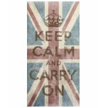 Vintage Keep Calm And Carry On t-shirts
