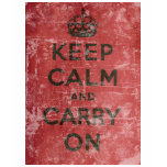 Vintage Keep Calm And Carry On t-shirts