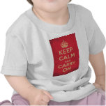 Vintage Keep Calm And Carry On t-shirts