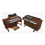 Vintage Keyboards: 3D Model: photo cards