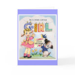 Vintage kid birthday card