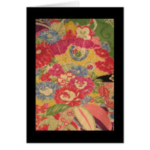 Vintage Kimono Detail Greeting Cards