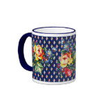 Vintage Kitchen - Quilt - Floral Textile Mug