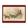 Vintage kitten coach postcard