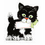 Vintage Kitten Photo Sculpture, Card, Messages