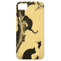 Vintage Korean Cat Art iPhone 5 Cases