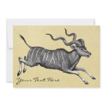 Vintage Kudu Invitation