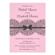 "Vintage Lace" Bridal Shower Invitation